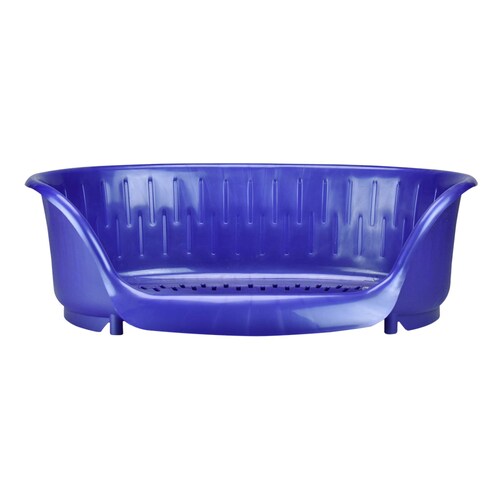 MPS Cama De Plástico Mediana Para Perro 66 Cm incontinencia Azul Mediano
