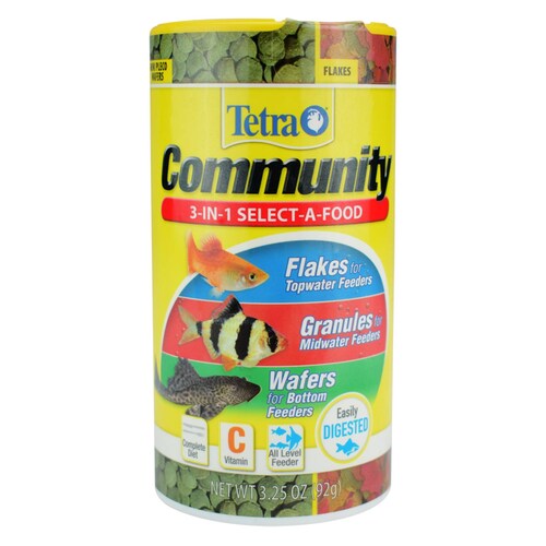 Tetra Community 3en1 SelectAFood 92g flakes granules wafers 