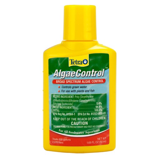 Acondicionador Tetra Algaecontrol 50Ml reduce agua verde alga 