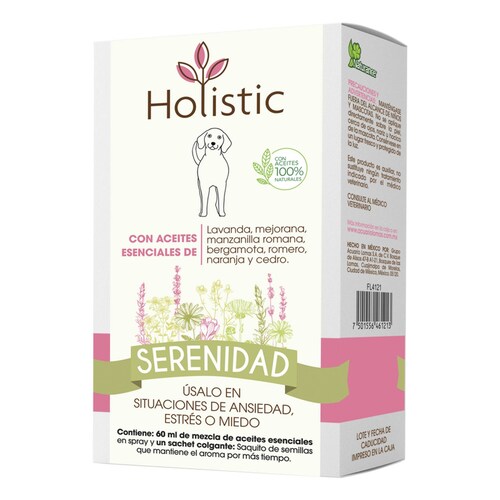 Naturance Holistic Aromaterapia perros frasco 60ml serenidad 