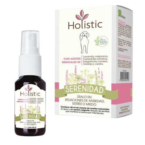 Naturance Holistic Aromaterapia perros frasco 60ml serenidad 