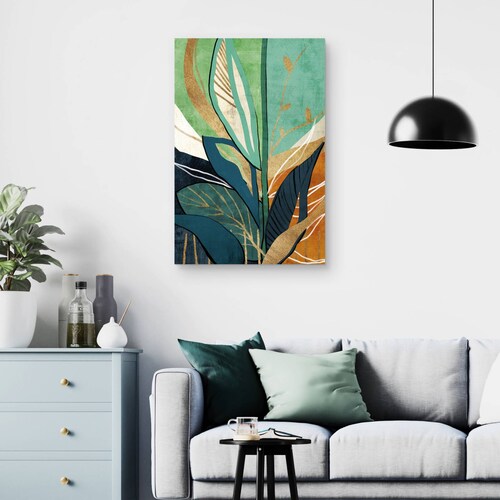 Cuadros Decorativos - Abstraccion de hojas de papel de aluminio- Belle Maison
