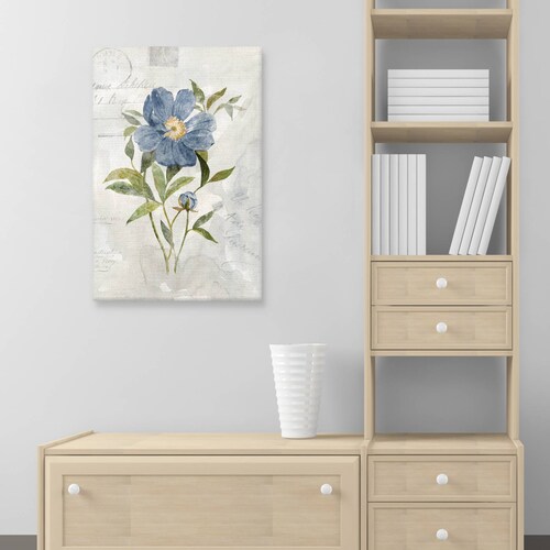 Cuadros Decorativos - Peonía de lino azul
