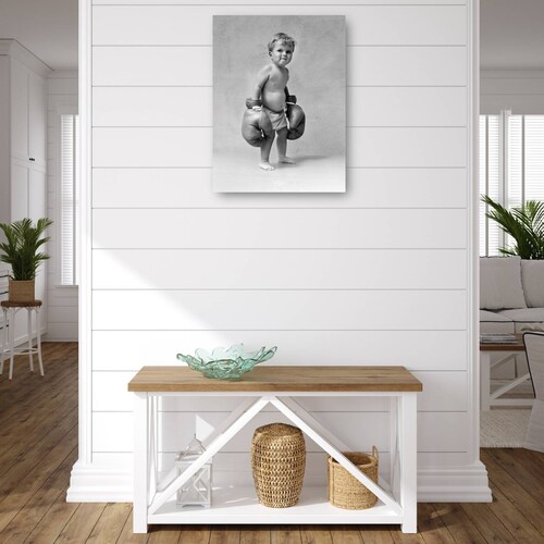 Cuadro Decorativo Boxeo Bebe Nino