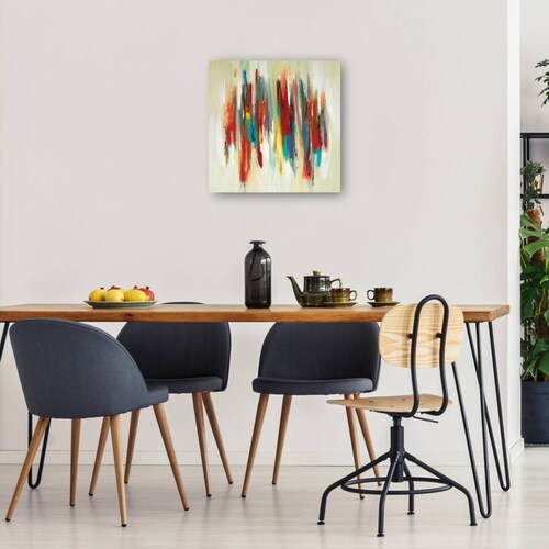 cuadro decorativo - rayas de colores