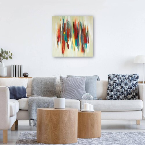 cuadro decorativo - rayas de colores