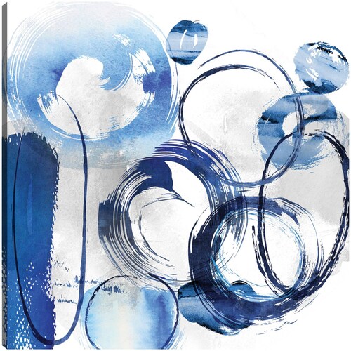 Cuadro Decorativo - Anillo azul - Nikki Chu - 56X56 cm - Arte Abstracto - Impresión en Lienzo - Fine Art TJ