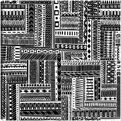 cuadro decorativo - Patrón tribal de textura de esmoquin