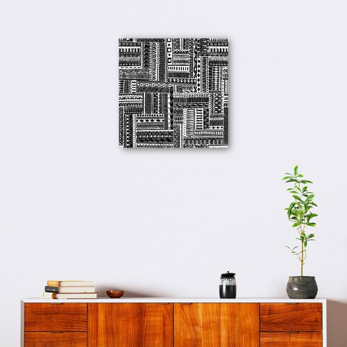 cuadro decorativo - Patrón tribal de textura de esmoquin