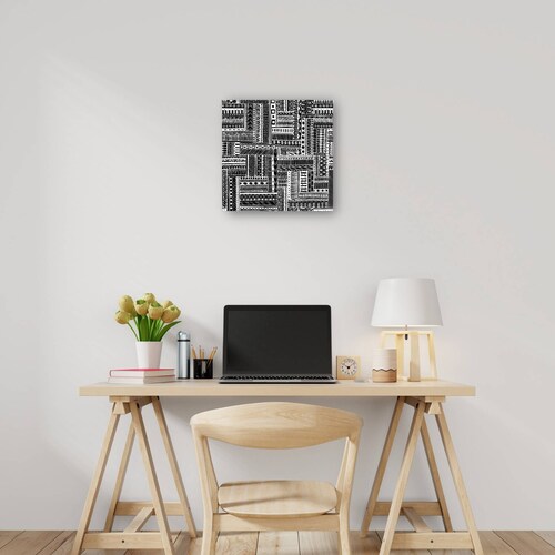 cuadro decorativo - Patrón tribal de textura de esmoquin