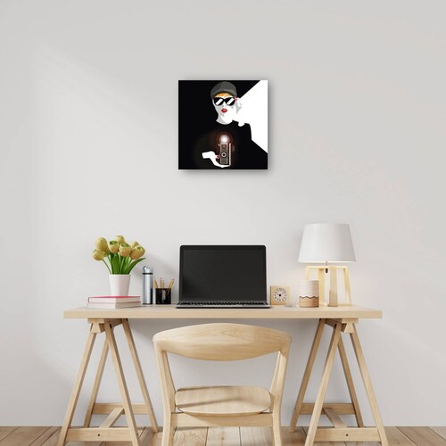 cuadro decorativo - Sonríe para tu foto Chica