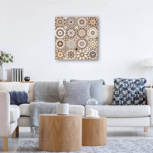 cuadro decorativo - Azulejos Octógonos y Adornos