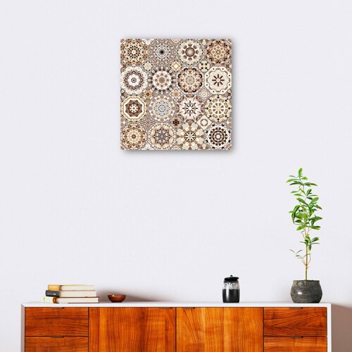 cuadro decorativo - Azulejos Octógonos y Adornos