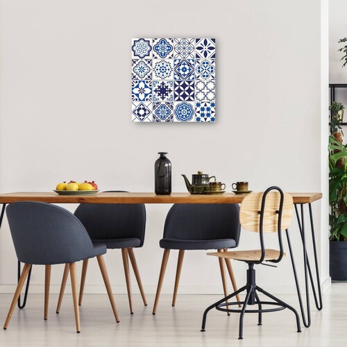 cuadro decorativo - Azulejos españoles azul océano