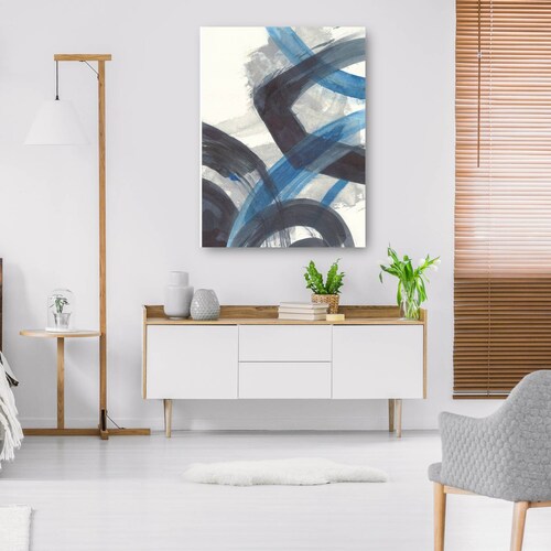 cuadro decorativo - Resumen de Brushy azul I