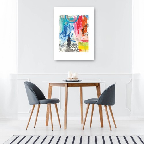 cuadro decorativo - Tormenta de colores I