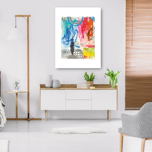cuadro decorativo - Tormenta de colores I