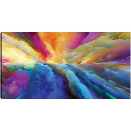 cuadro decorativo - Ojo de la tormenta de colores