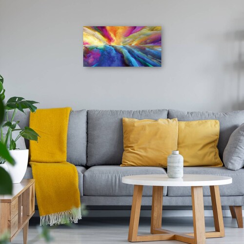cuadro decorativo - Ojo de la tormenta de colores