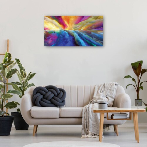 cuadro decorativo - Ojo de la tormenta de colores