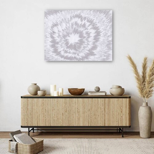 cuadro decorativo - Textura peluda de índigo plateado