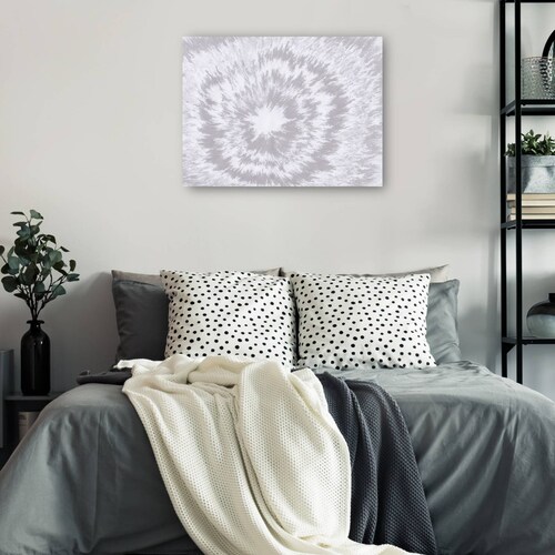 cuadro decorativo - Textura peluda de índigo plateado