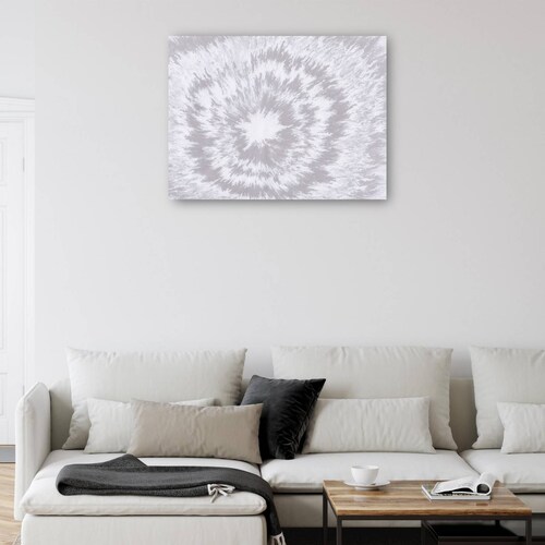 cuadro decorativo - Textura peluda de índigo plateado