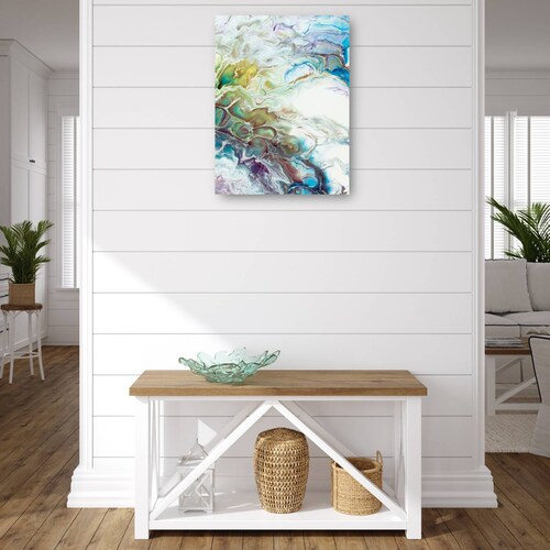 cuadro decorativo - Mármol ondulado de espuma de mar