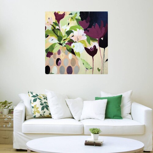 Cuadro Decorativo - Amelia - Pamela K. Beer - 56X56 cm - Arte Abstracto - Impresión en Lienzo - Fine Art TJ