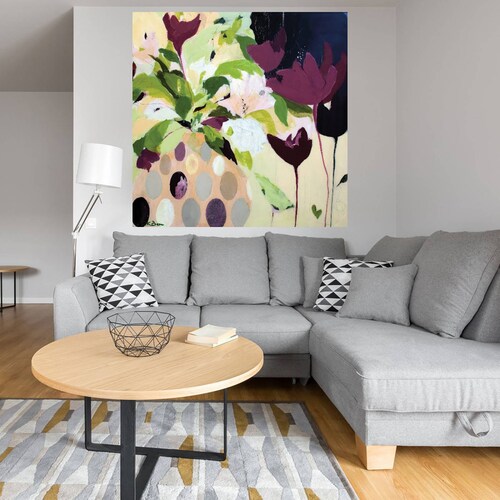 Cuadro Decorativo - Amelia - Pamela K. Beer - 56X56 cm - Arte Abstracto - Impresión en Lienzo - Fine Art TJ