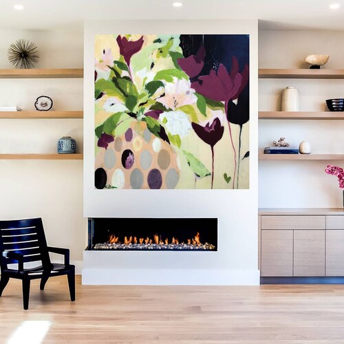 Cuadro Decorativo - Amelia - Pamela K. Beer - 56X56 cm - Arte Abstracto - Impresión en Lienzo - Fine Art TJ