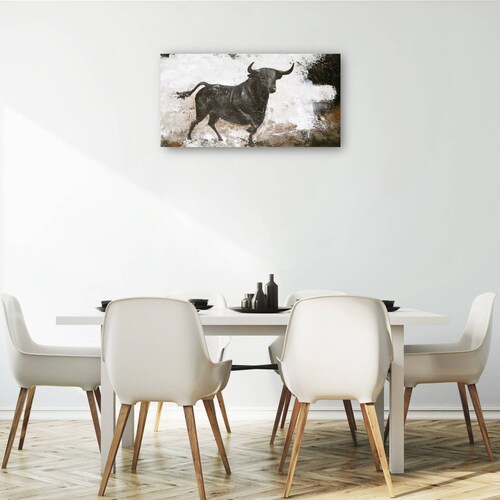 cuadro decorativo - Toro negro
