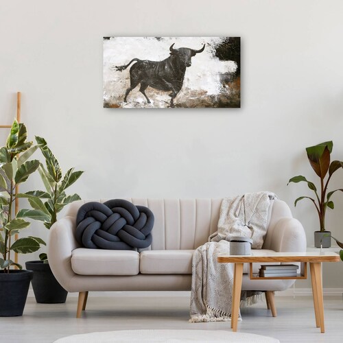 cuadro decorativo - Toro negro