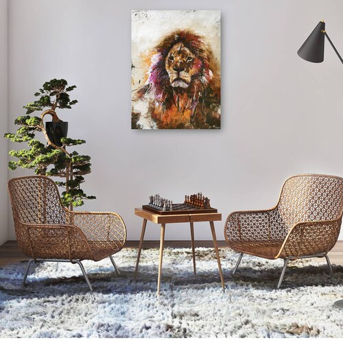 cuadro decorativo  visión de tigre