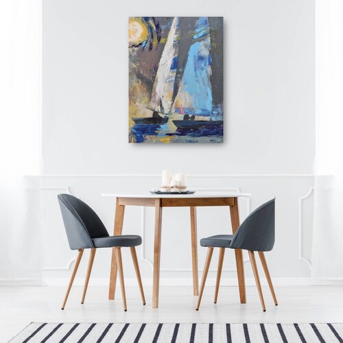 cuadro decorativo  Dinámica de la brisa azul