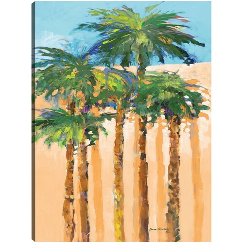 cuadro decorativo - Palmas de sombra bronceadas I