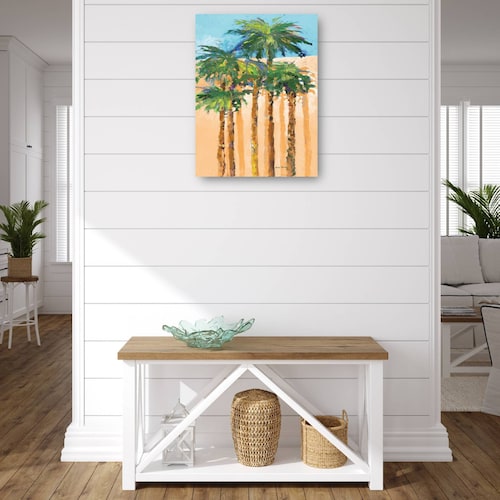 cuadro decorativo - Palmas de sombra bronceadas I