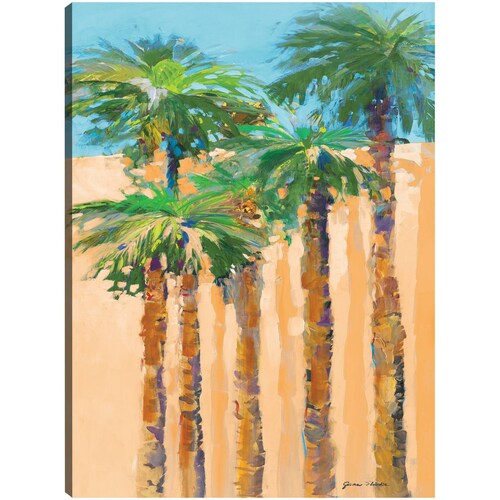 cuadro decorativo - Palmas de sombra bronceadas II