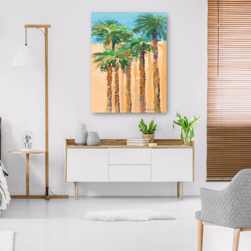 cuadro decorativo - Palmas de sombra bronceadas II