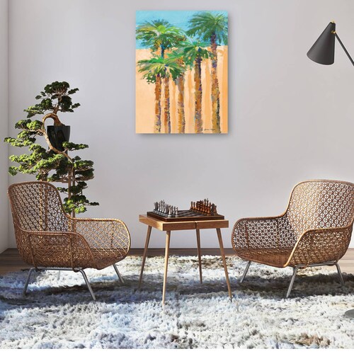 cuadro decorativo - Palmas de sombra bronceadas II