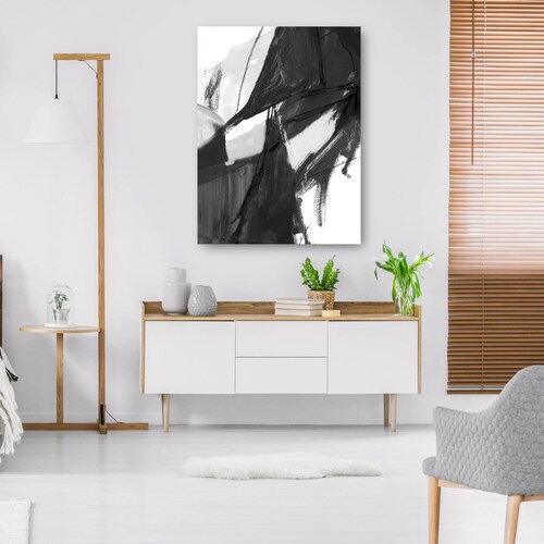 cuadro decorativo - Resumen en blanco y negro I
