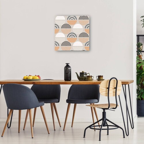 cuadro decorativo Círculos de la era espacial de mediados de siglo