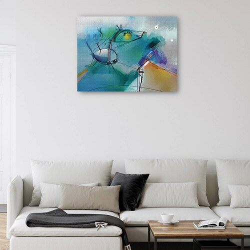 cuadro decorativo Jinete del sueño azul