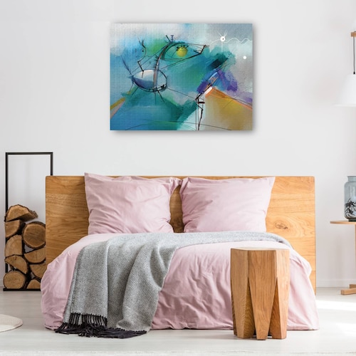 cuadro decorativo Jinete del sueño azul