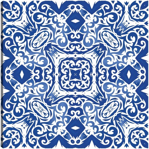 cuadro decorativo Azulejo portugués azul antiguo
