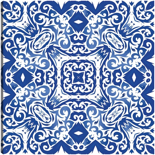 cuadro decorativo Azulejo portugués azul antiguo