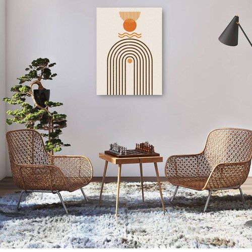 cuadro decorativo Ondas del arco iris de Boho
