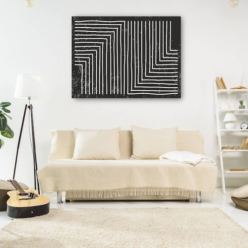 cuadro decorativo Líneas de modulación izquierda y derecha