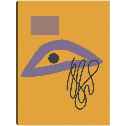 cuadro decorativo Onda ondulada de mod de ojo violeta