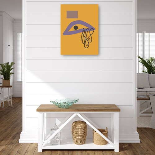 cuadro decorativo Onda ondulada de mod de ojo violeta